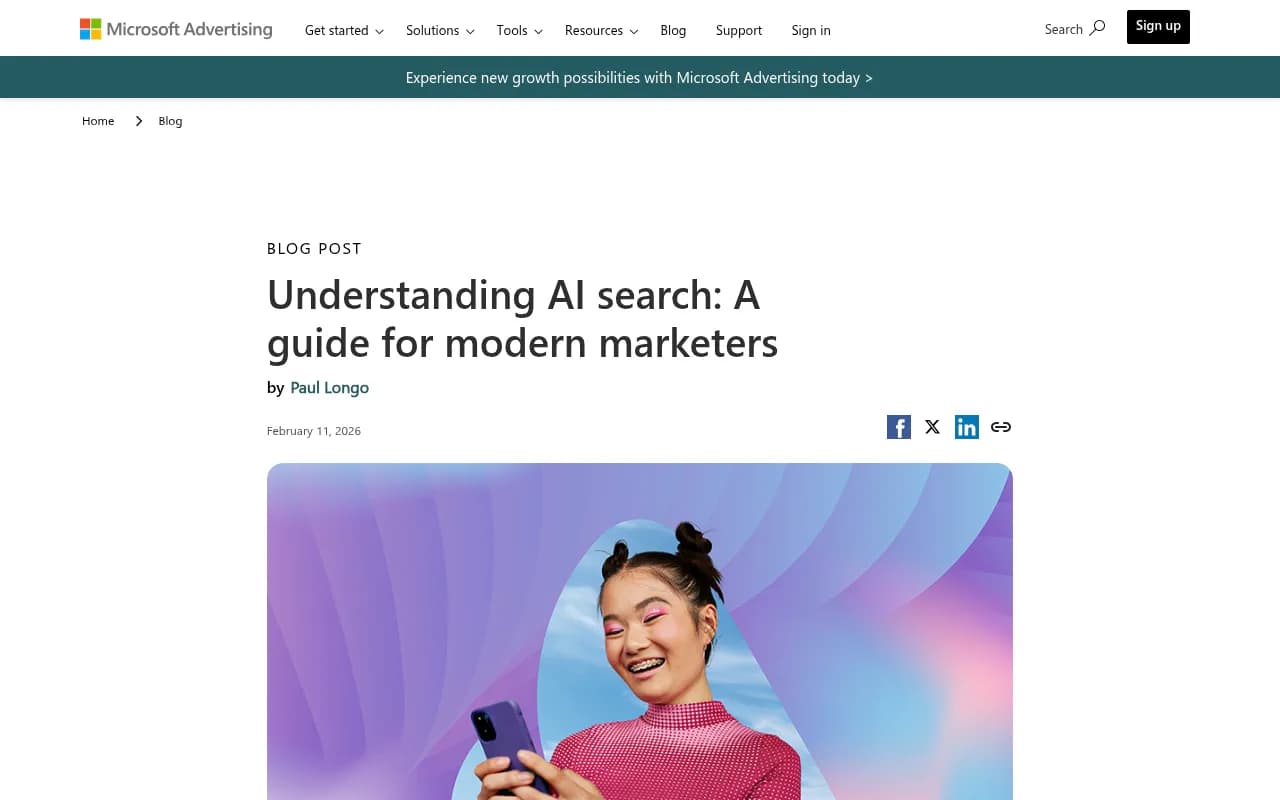 Microsoft Advertising's guide on understanding AI search in 2026