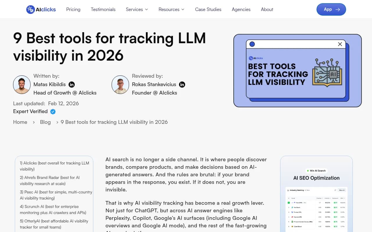 Multi-language AI visibility tracking dashboard