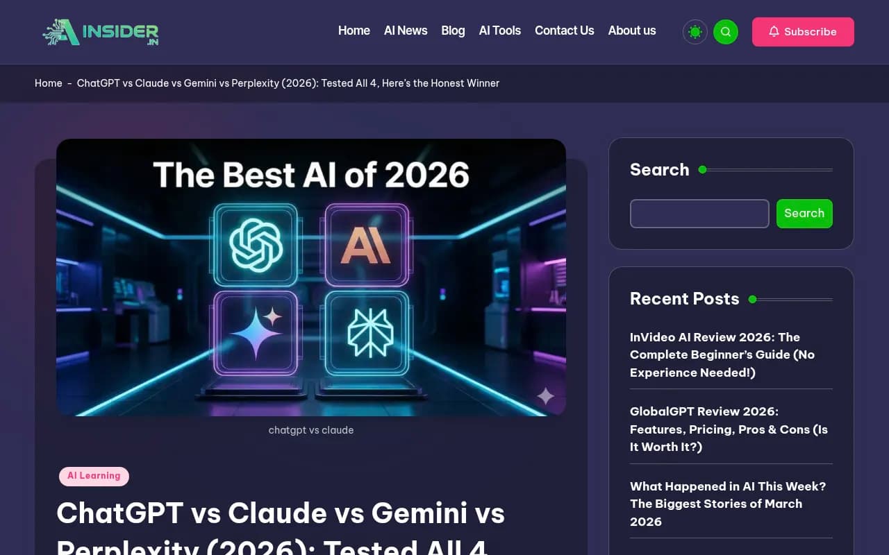 AI chatbot market share and referral traffic comparison 2026