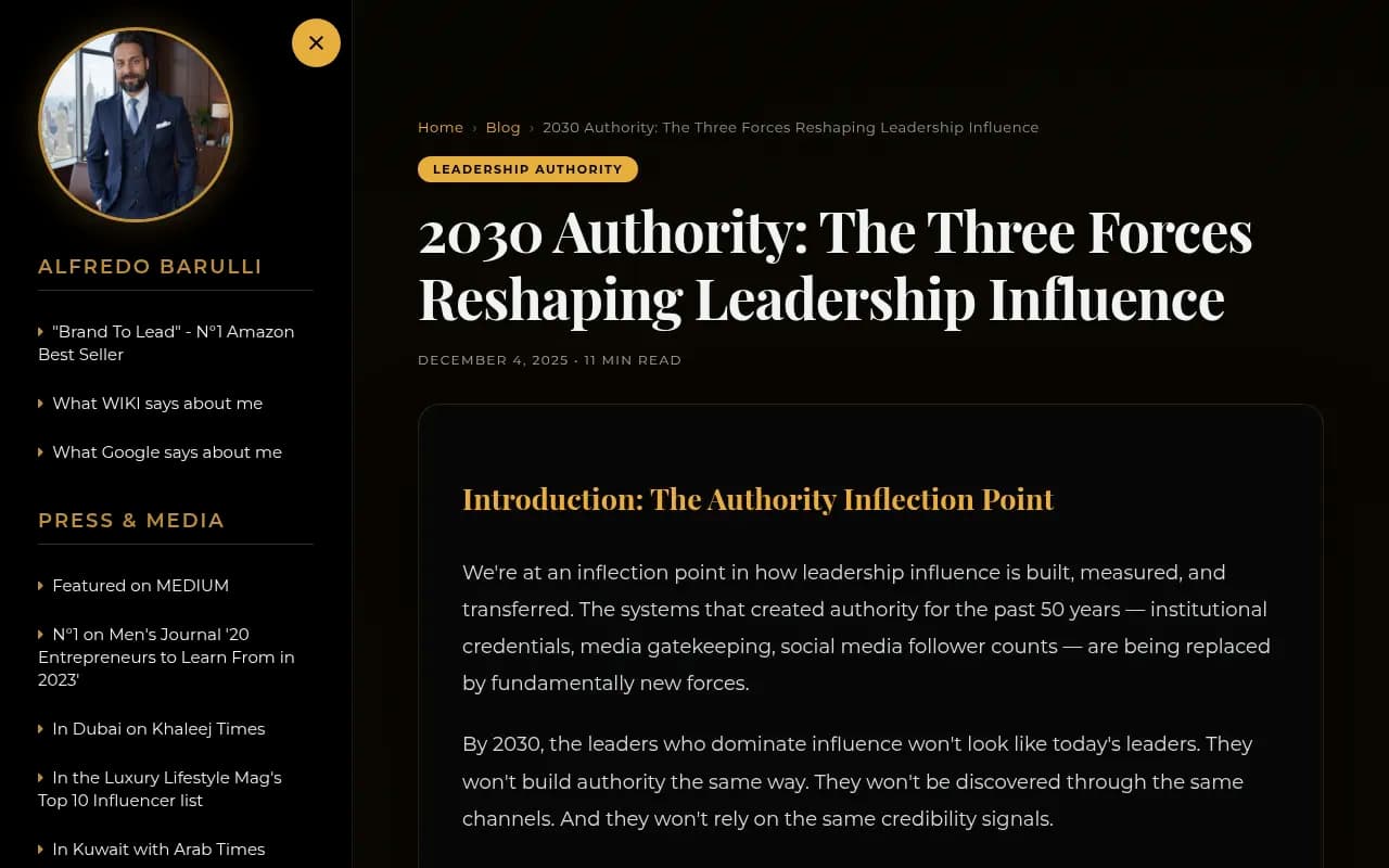 2030 Authority: The Three Forces Reshaping Leadership Influence