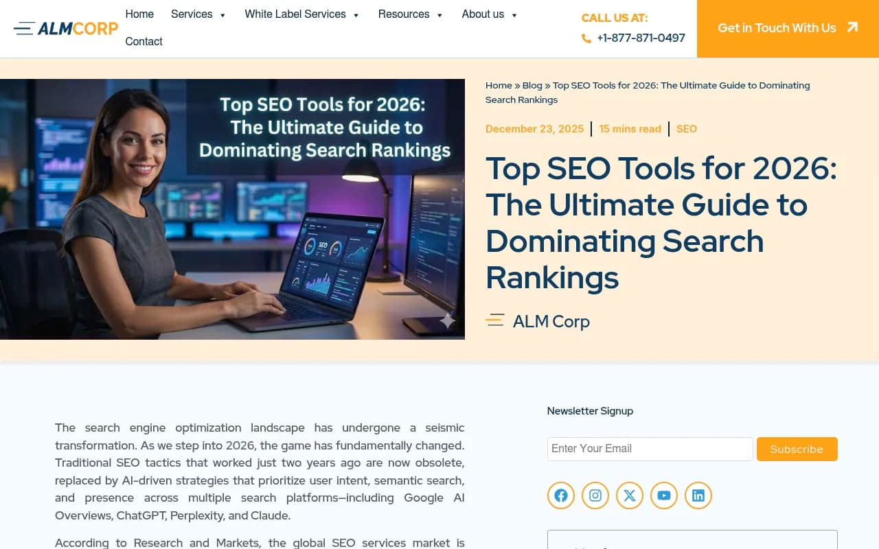 SEO tools landscape in 2026