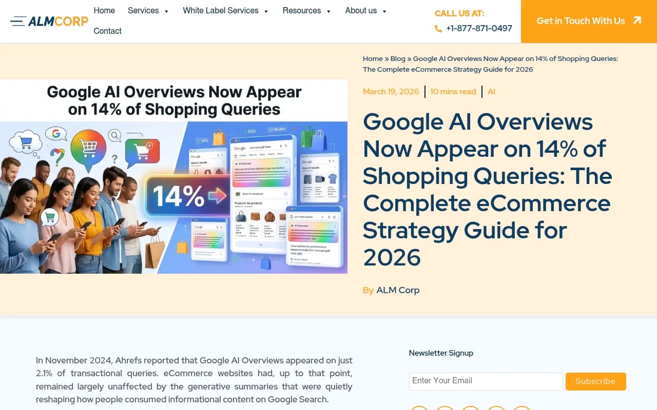 Google AI Overviews appearing on 14% of shopping queries - eCommerce strategy guide