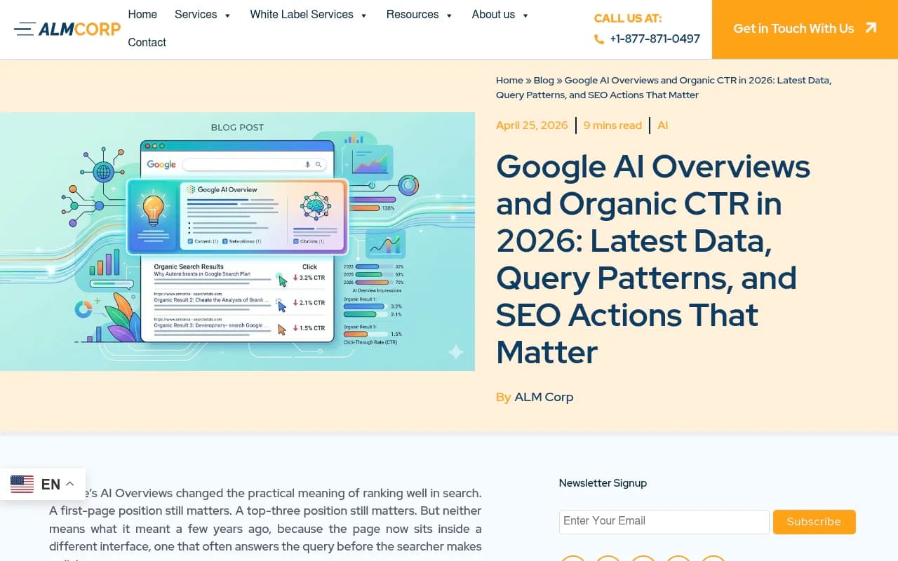 Google AI Overviews and Organic CTR in 2026: data analysis showing CTR impact by query type