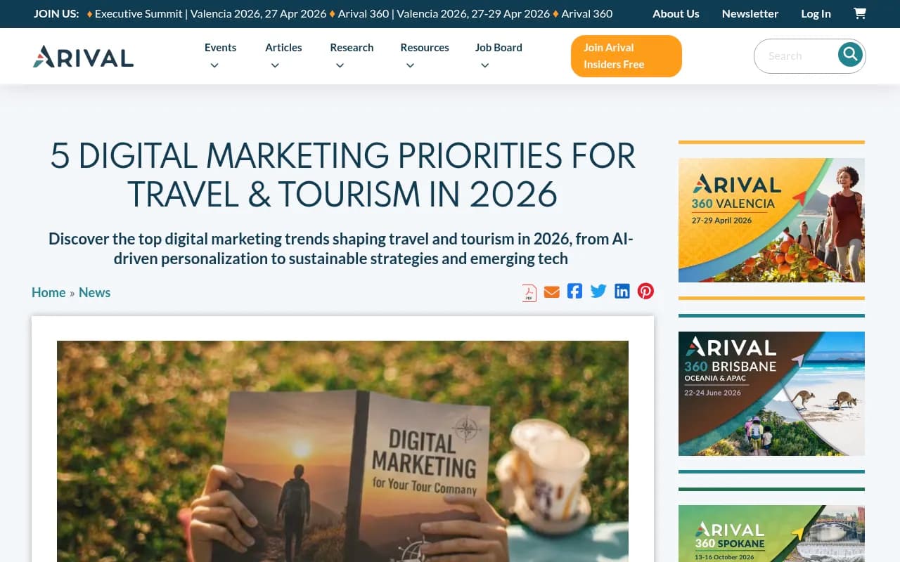 5 Digital Marketing Priorities for Travel & Tourism in 2026