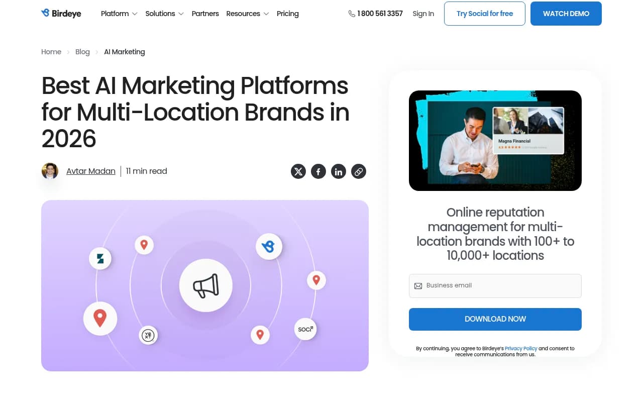 Birdeye's guide to AI marketing platforms for multi-location brands in 2026