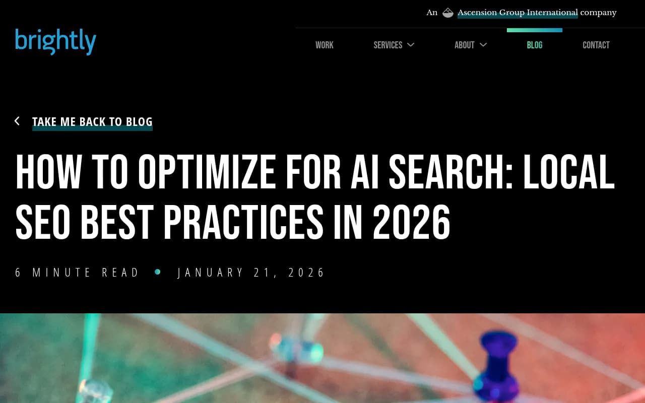 Local SEO optimization visualization