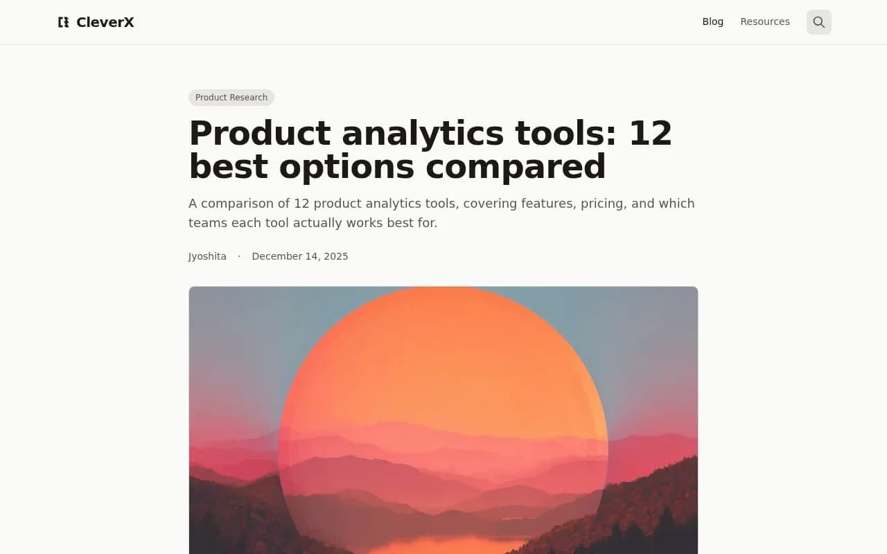 Product analytics tools comparison overview for 2026