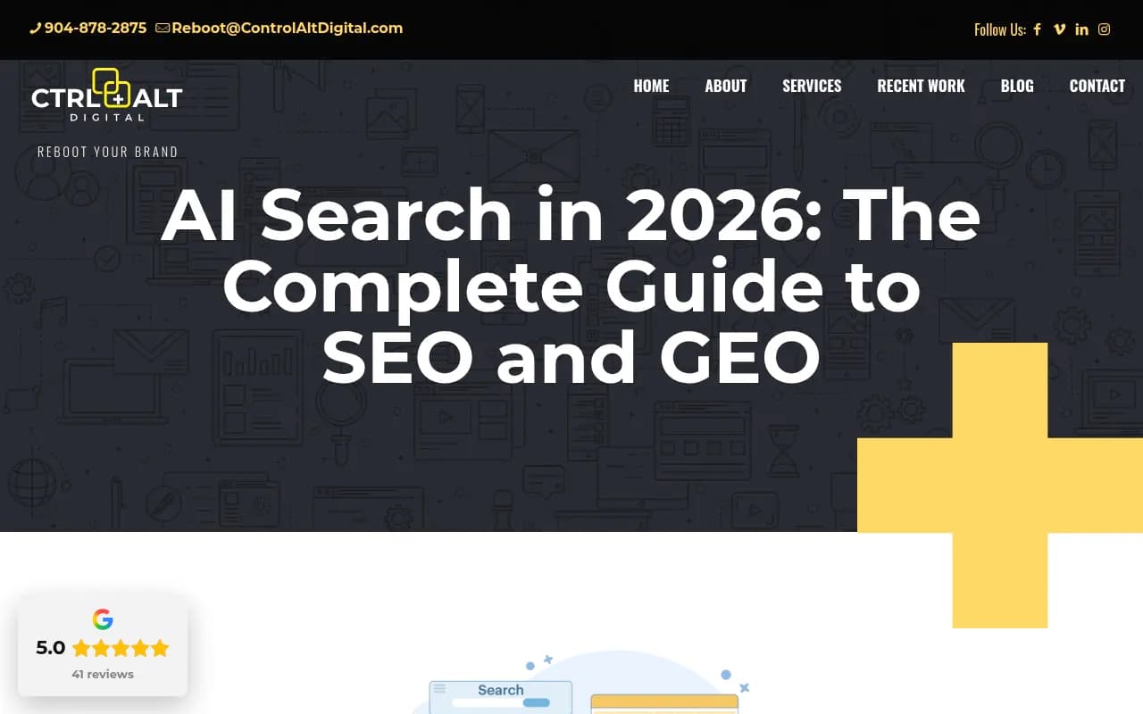 Overview of AI search in 2026 showing the shift from traditional SEO to GEO strategies