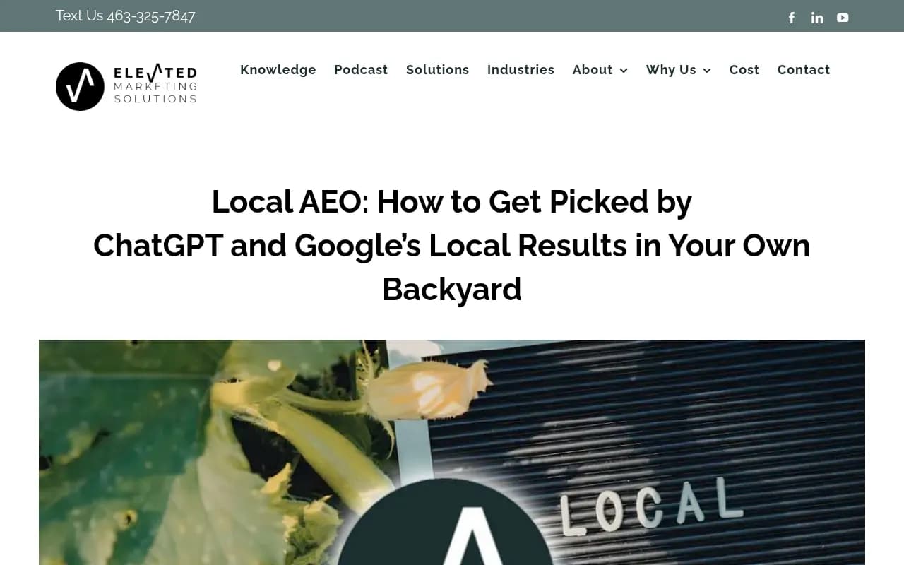 Local AEO: How to Get Picked by ChatGPT and Google's Local Results in Your Own Backyard