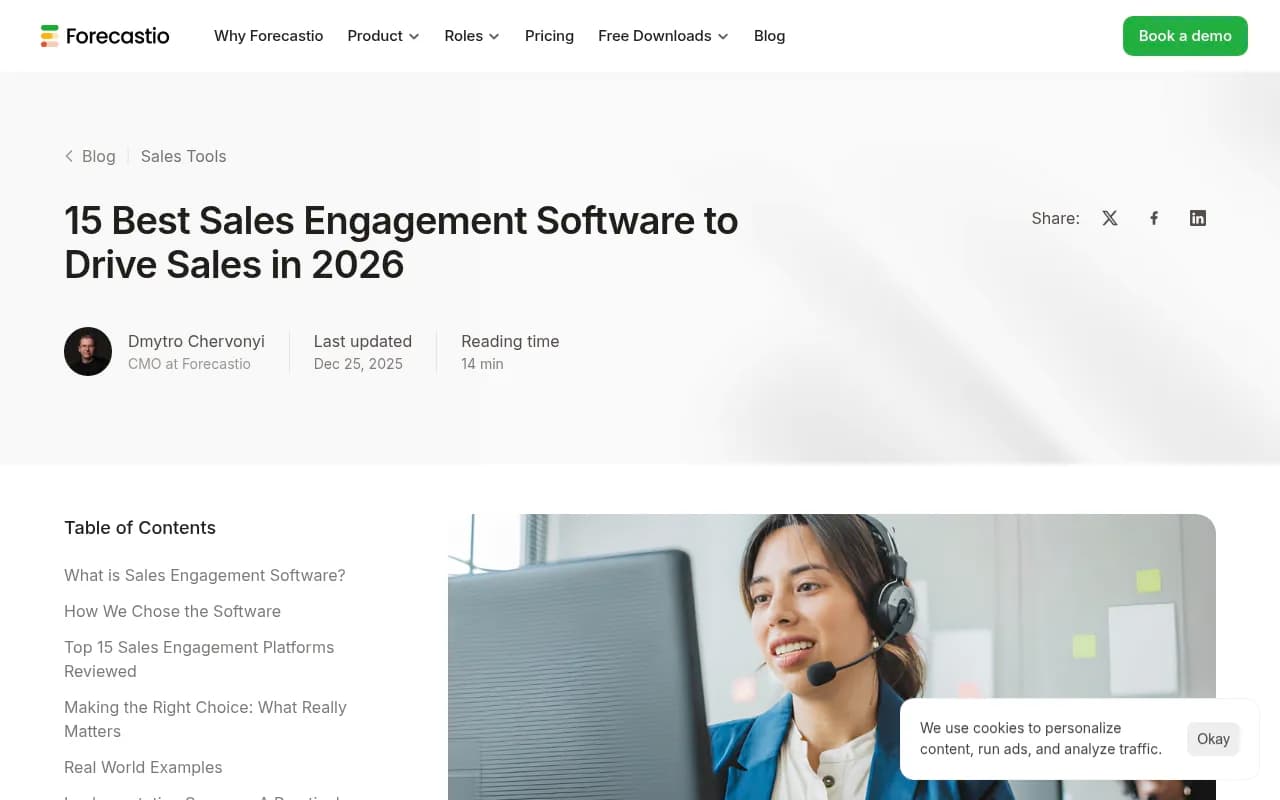 Sales engagement platform comparison dashboard