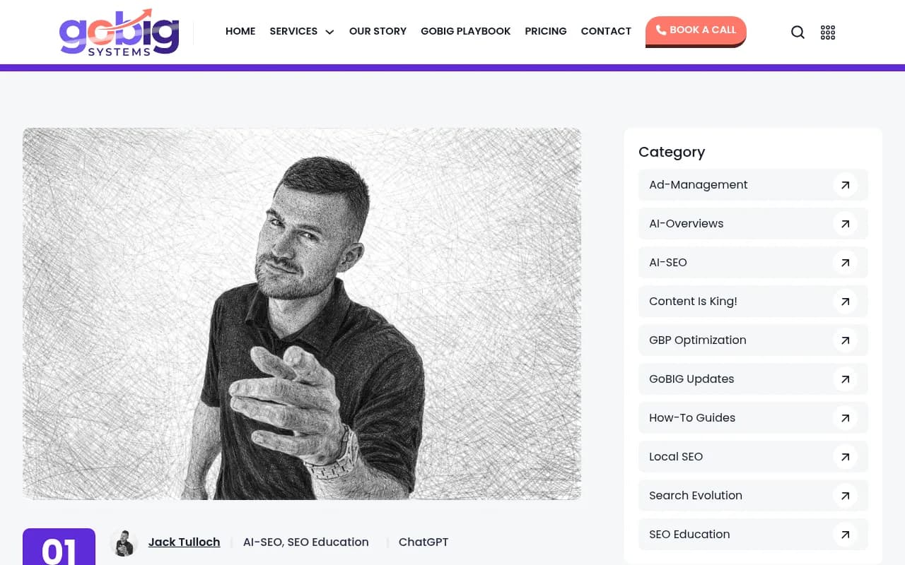 GoBIG Systems guide explaining how to check ChatGPT referral traffic in Google Analytics