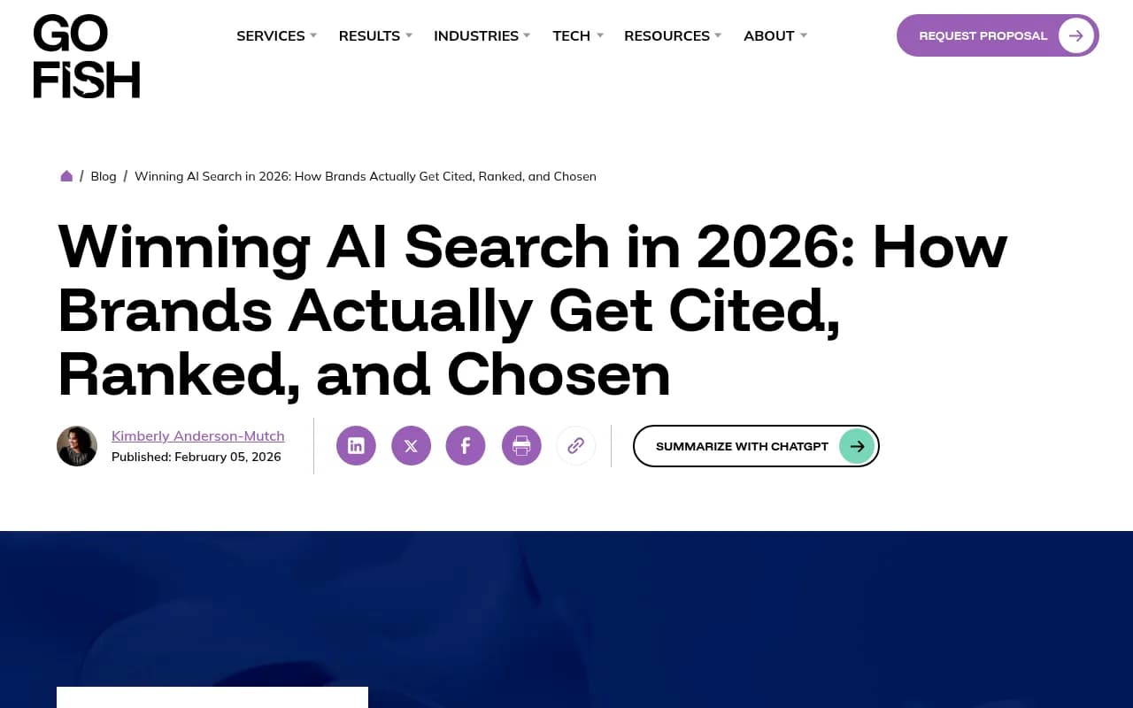 AI search visibility tracking dashboard showing competitor citation patterns
