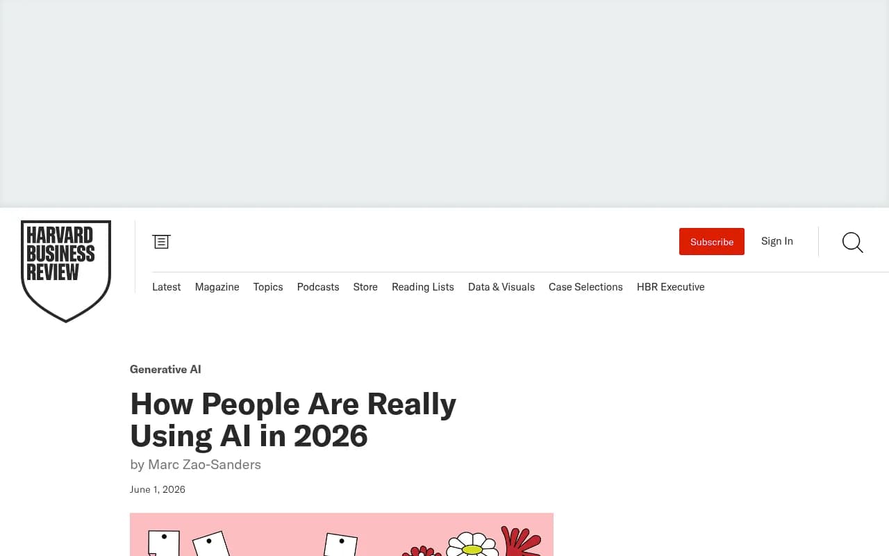 How People Are Really Using AI in 2026 - Harvard Business Review