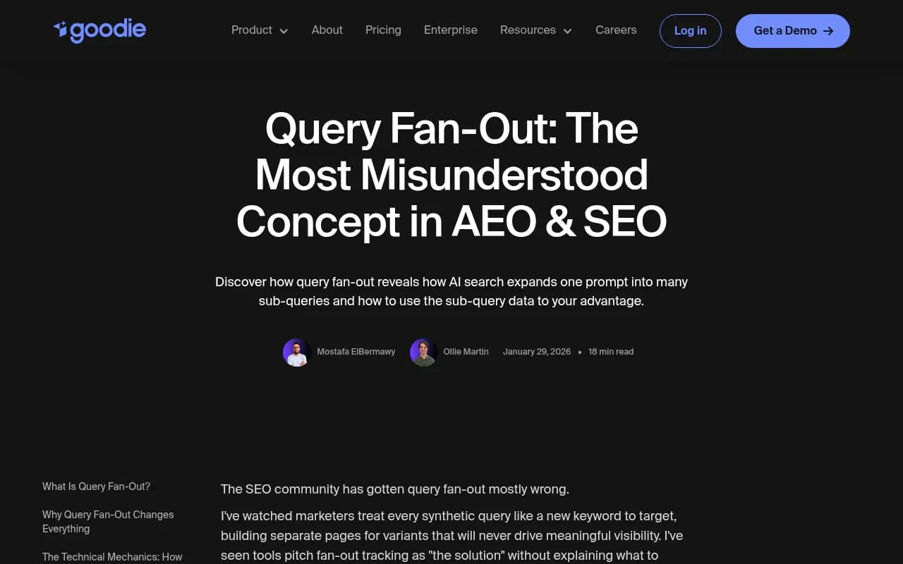 Query Fan-Out: A Misunderstood Concept in AEO & SEO | Goodie