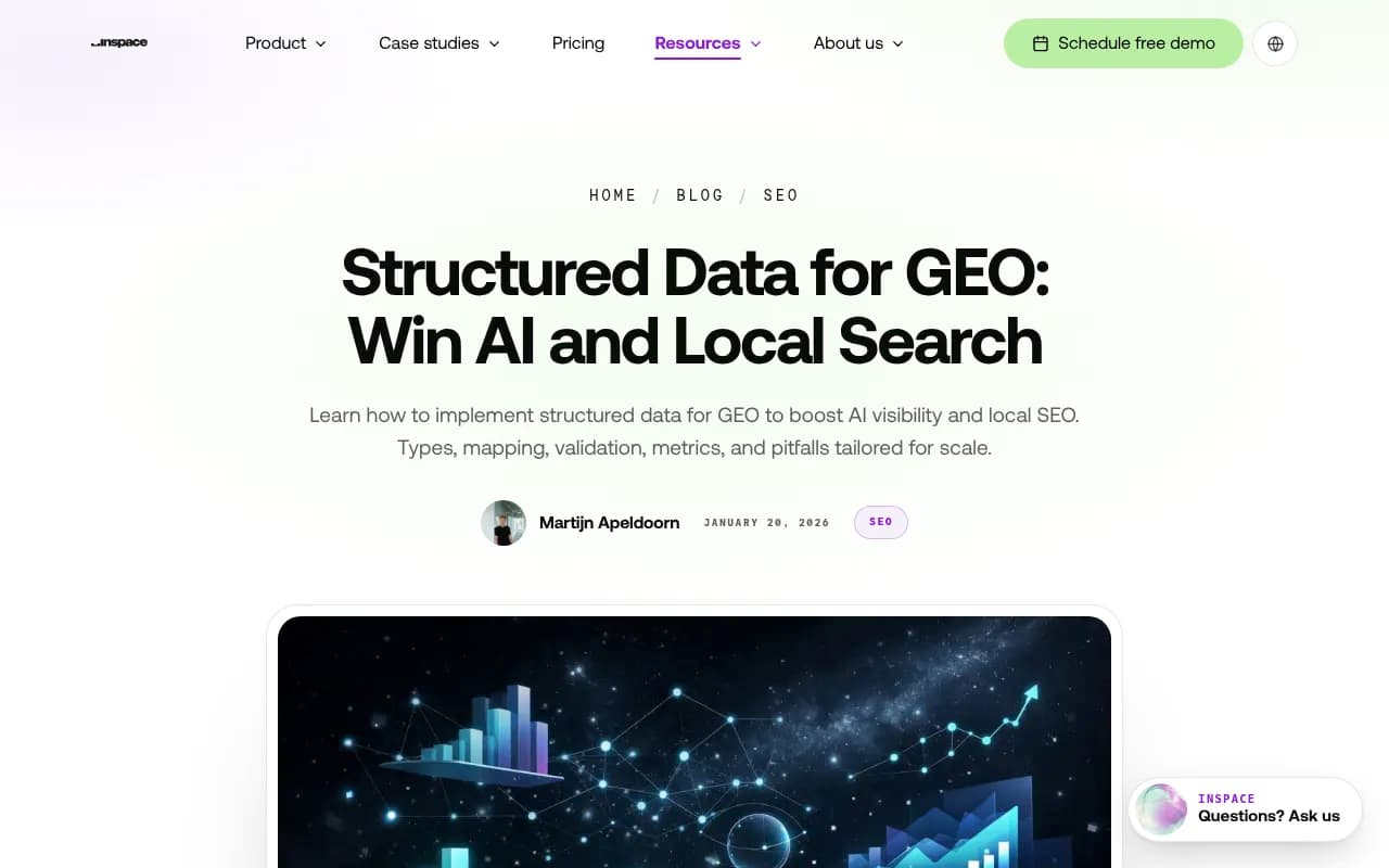 InSpace guide on structured data for GEO