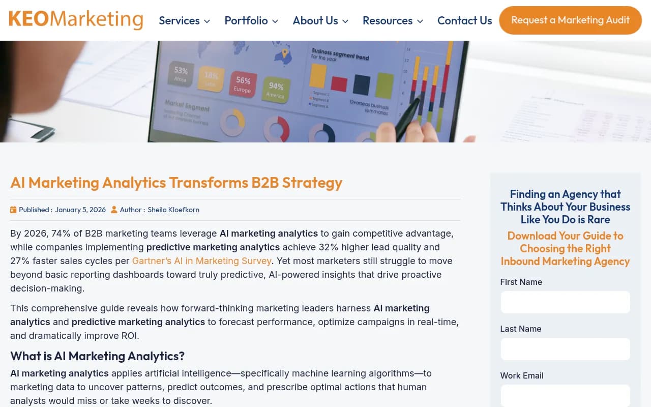 AI Marketing Analytics Dashboard