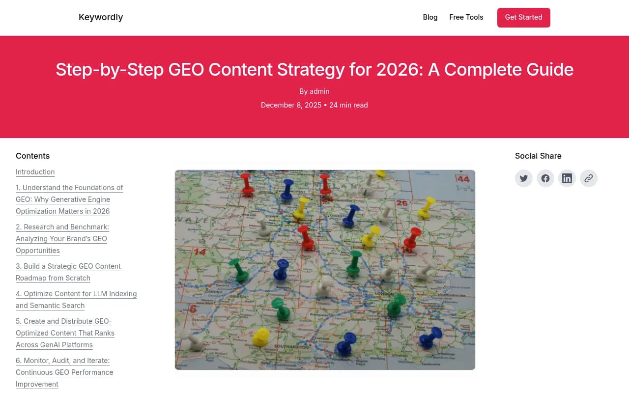 GEO Content Strategy