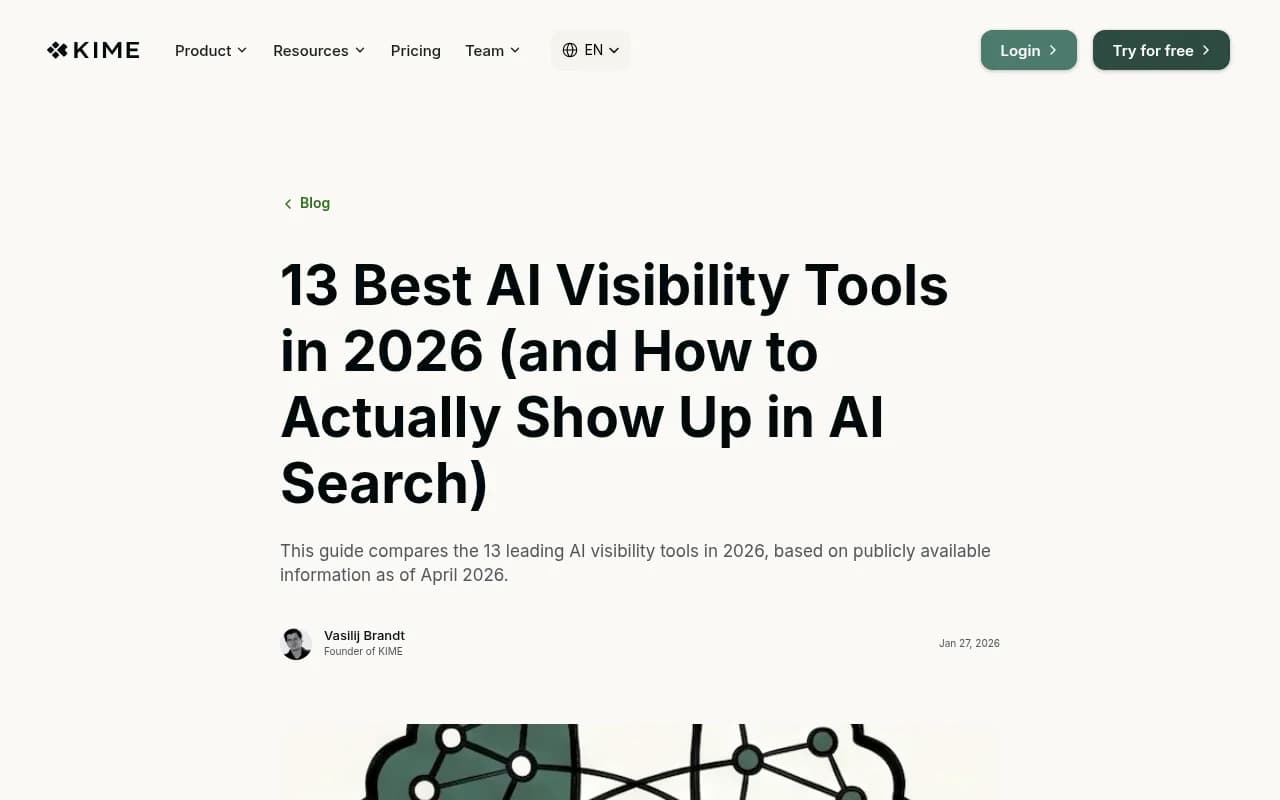 Comparison of AI visibility tools in 2026