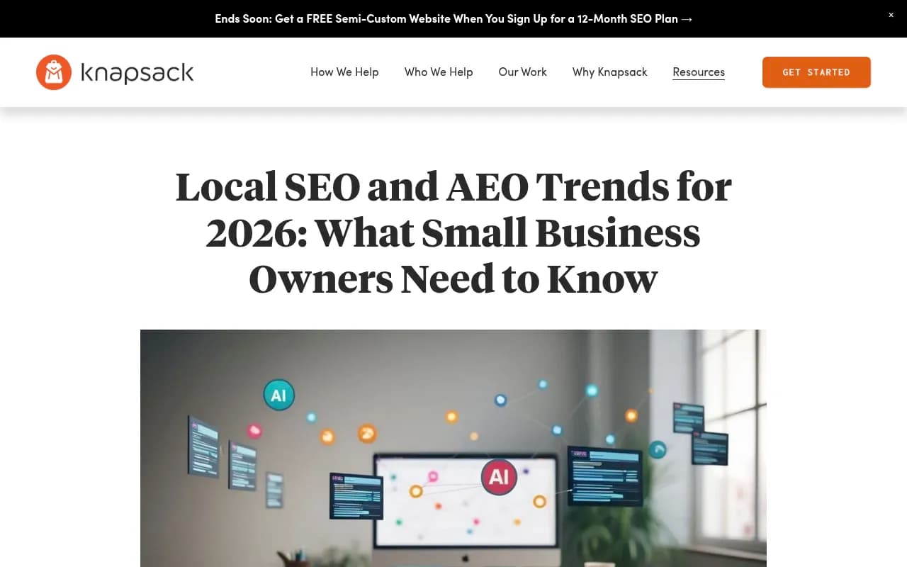Local SEO and AEO trends visualization