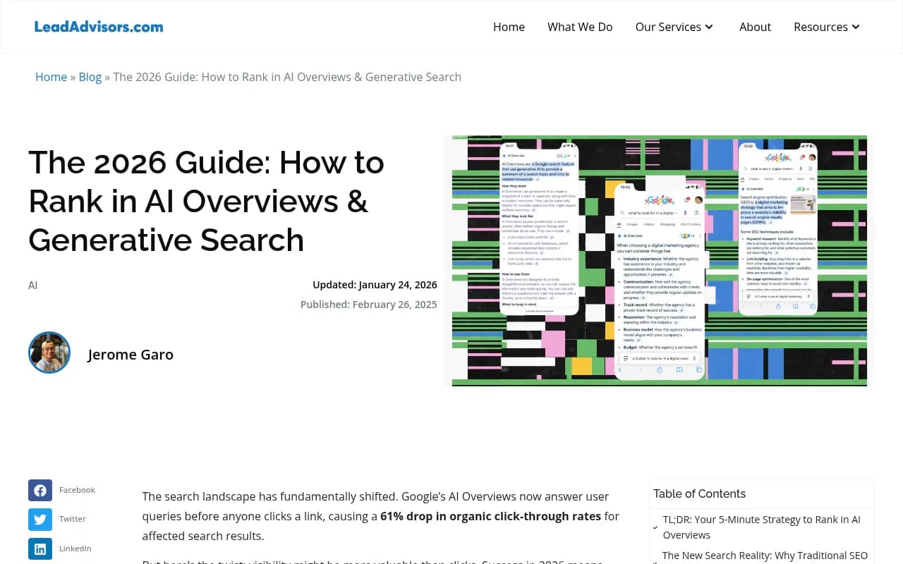AI Overview interface examples