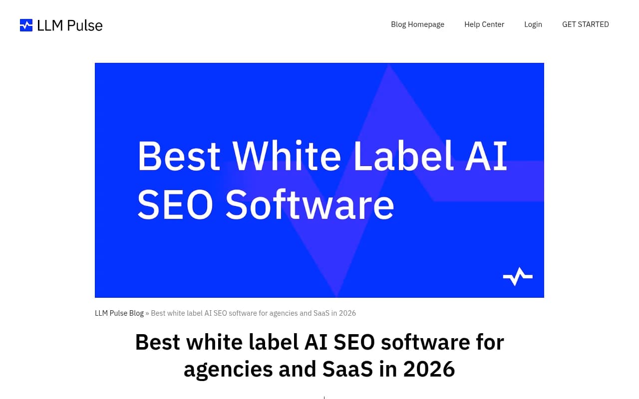 White label AI SEO software comparison showing branding capabilities