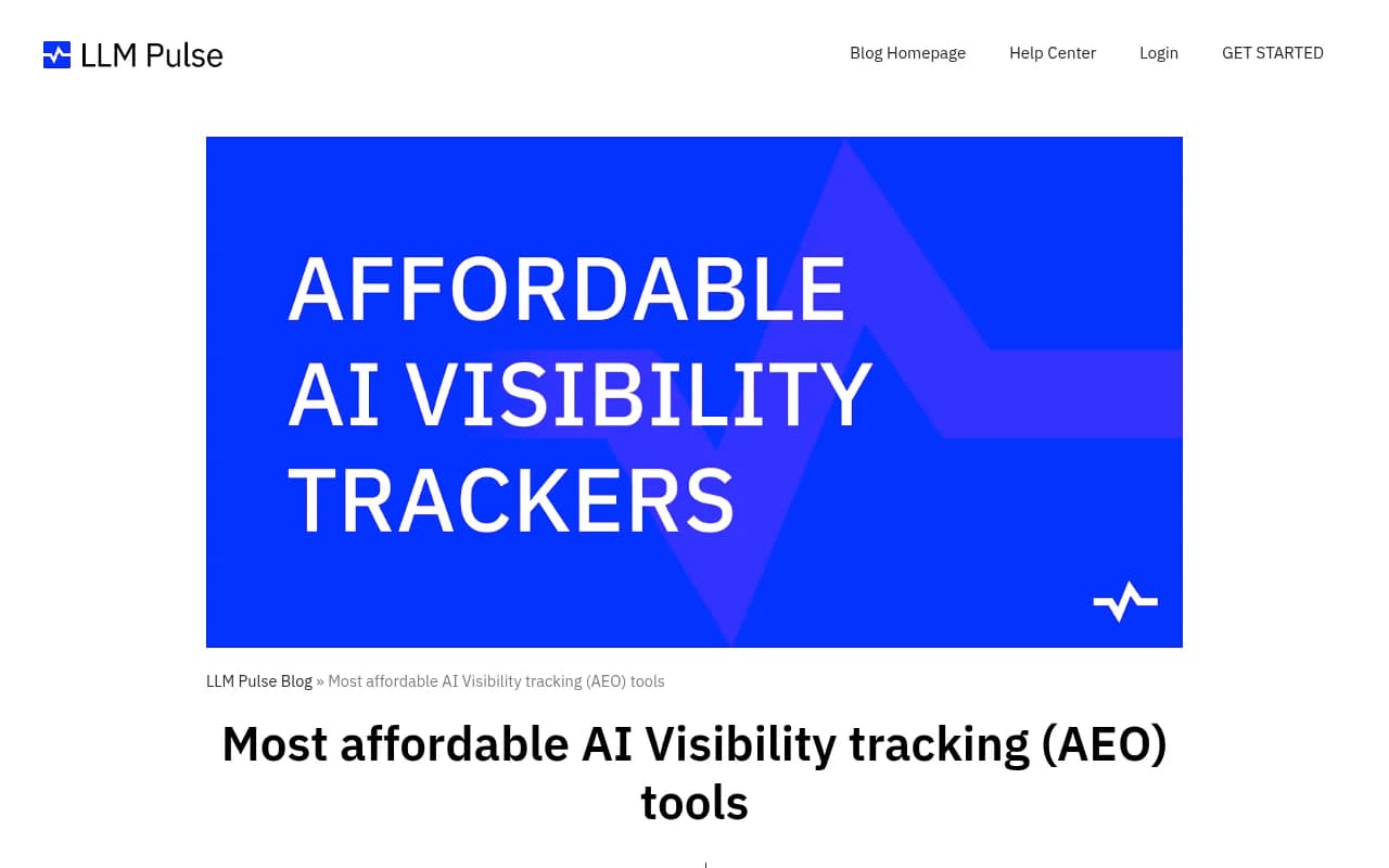 Budget AI visibility tools comparison