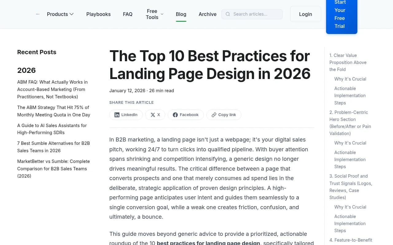 Landing page design best practices