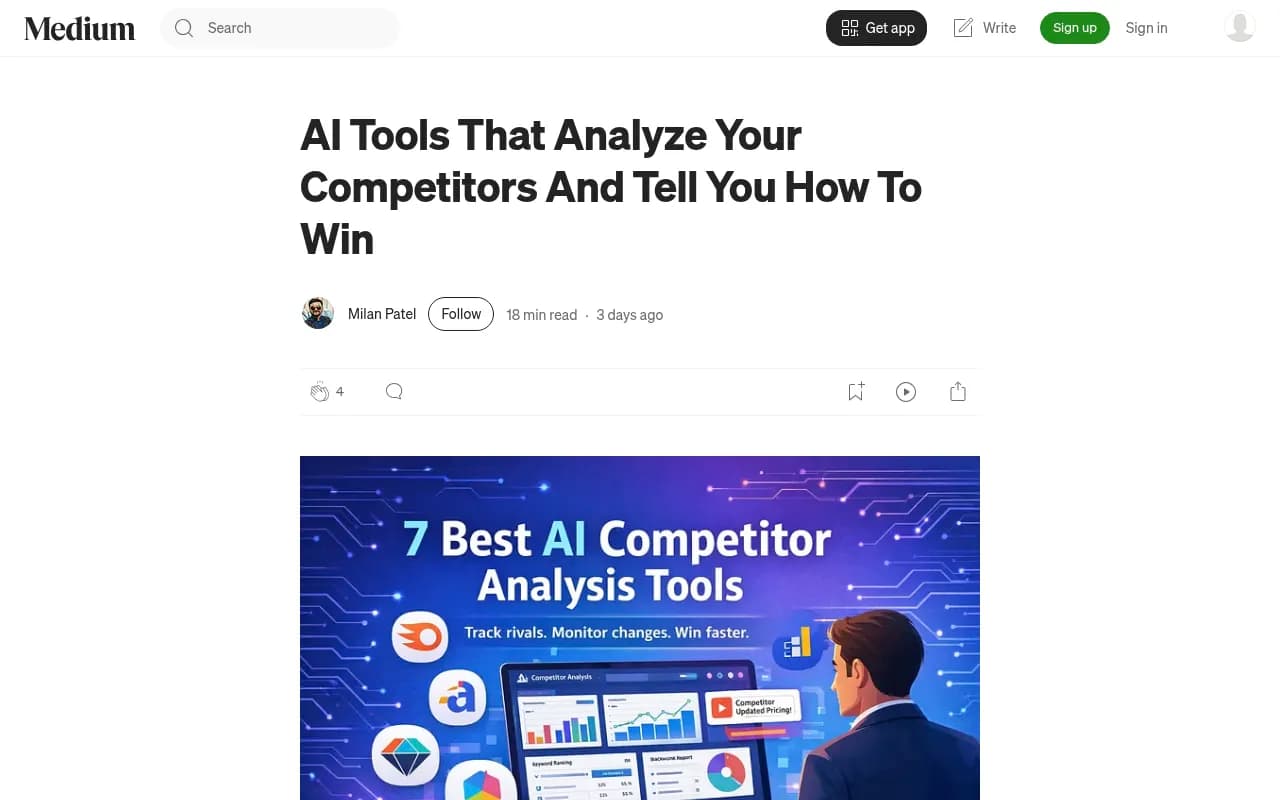 AI Tools That Analyze Your Competitors And Tell You How To Win