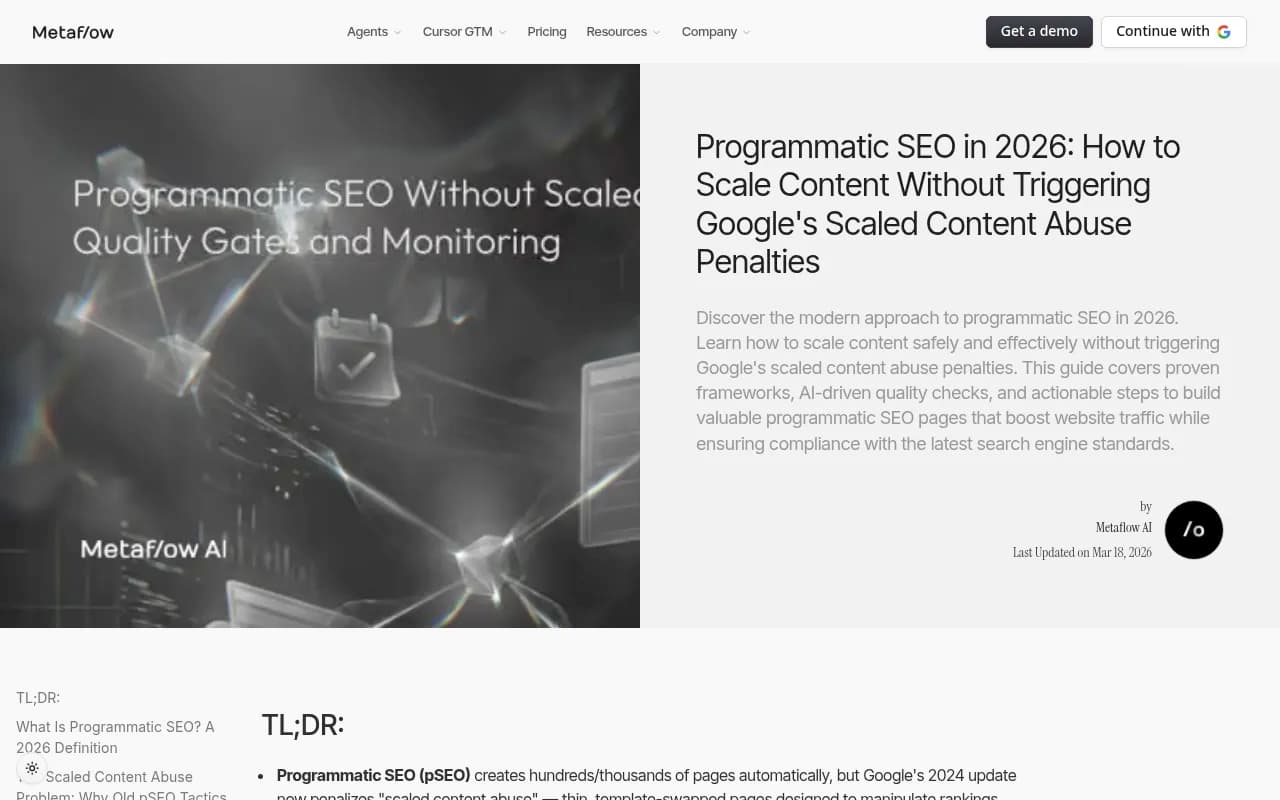 Metaflow's guide to programmatic SEO and scaled content abuse