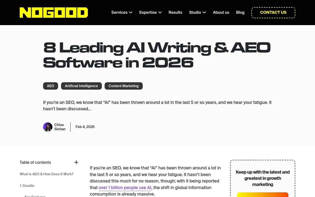 AI Writing and AEO Software Landscape