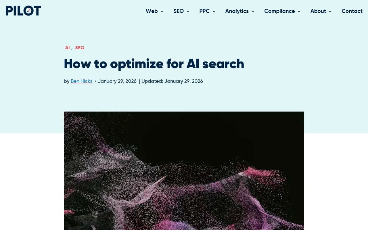 AI search optimization guide showing structured data and optimization strategies