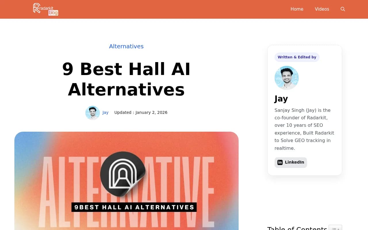 9 Best Hall AI Alternatives - Radarkit
