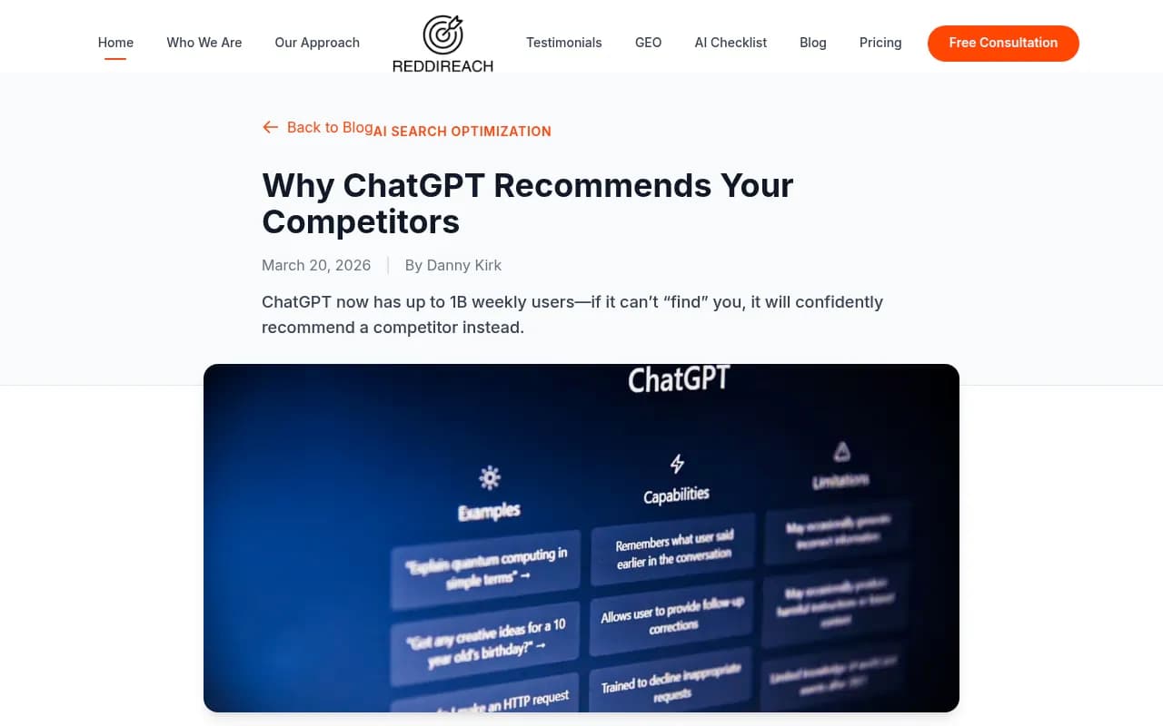 Why ChatGPT recommends competitors instead of you — the trust assembly problem explained