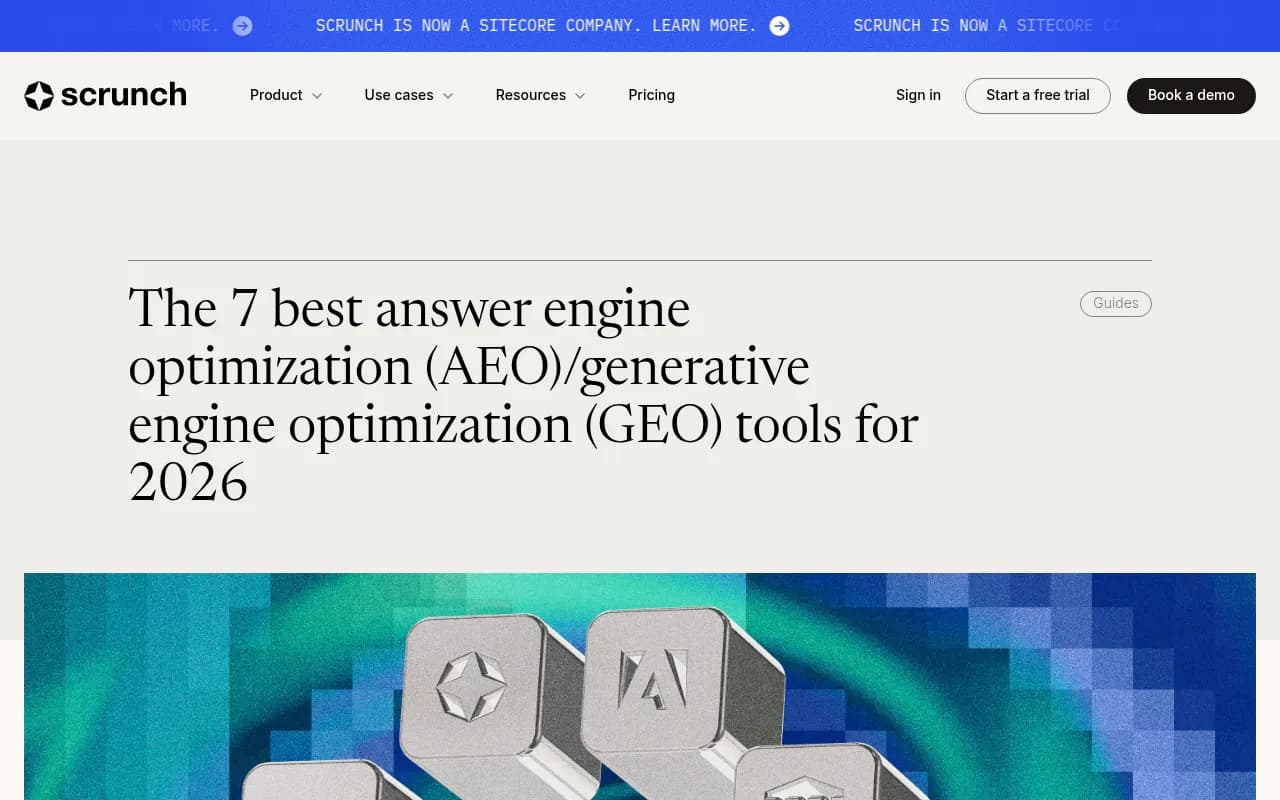Scrunch AI GEO tools overview for 2026
