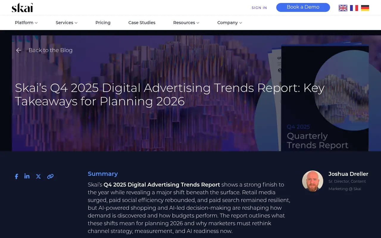 Skai Q4 2025 Digital Advertising Trends Report