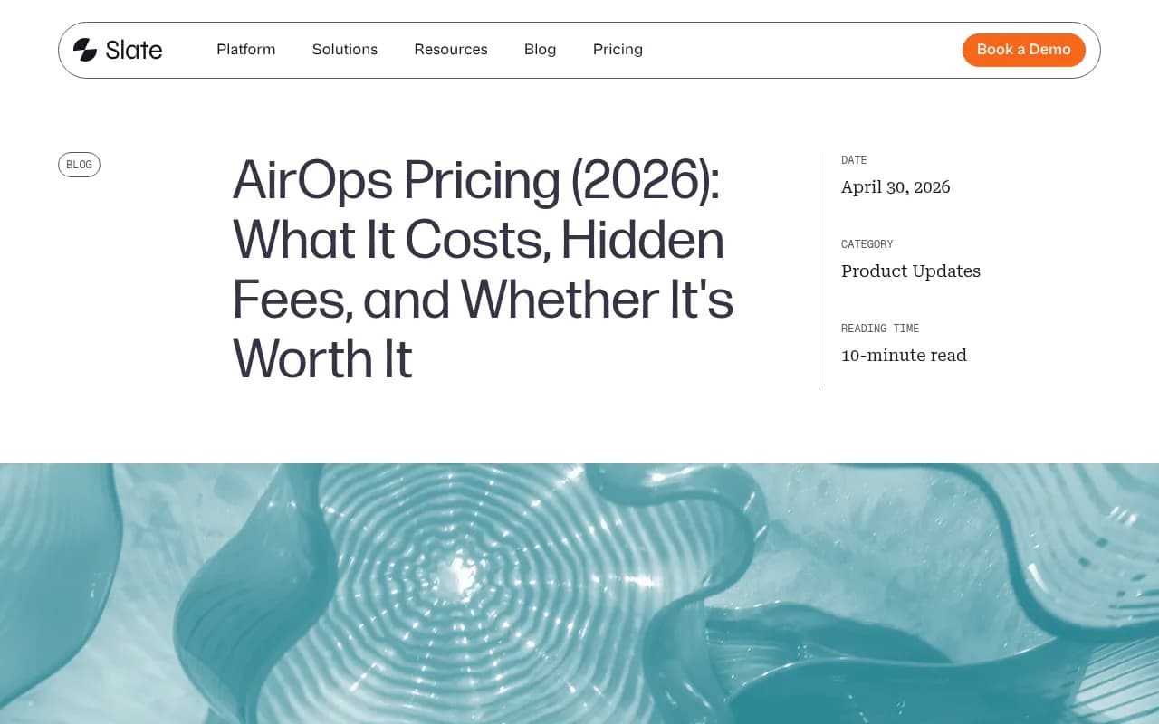 Slate's analysis of AirOps pricing structure and hidden operational costs