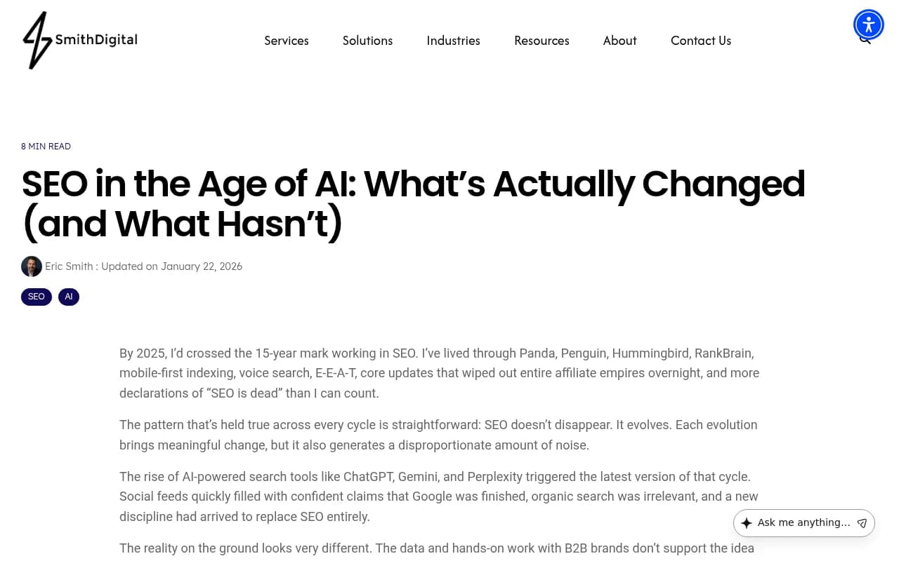 SEO in the Age of AI (2026): What's Changed, What Hasn't, and What Still Works