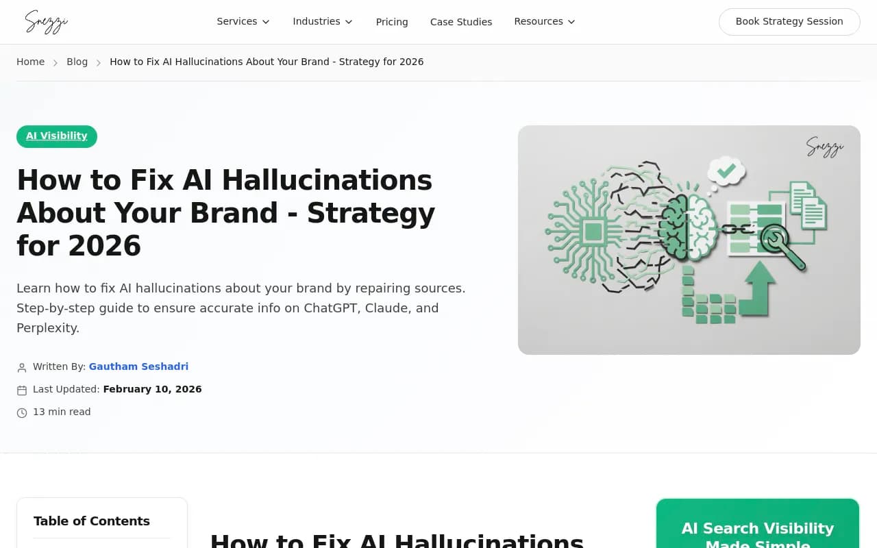 Screenshot showing a content audit workflow