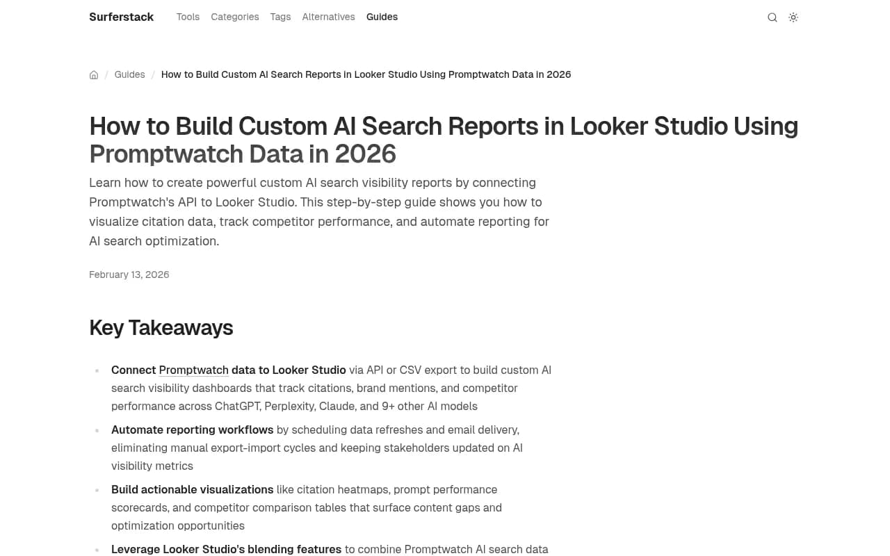 Custom AI search analytics architecture