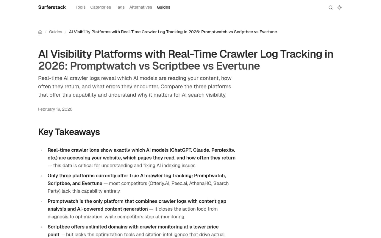 AI visibility tools comparison