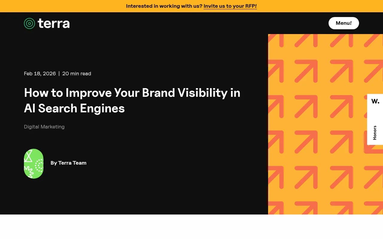 AI search visibility tracking dashboard