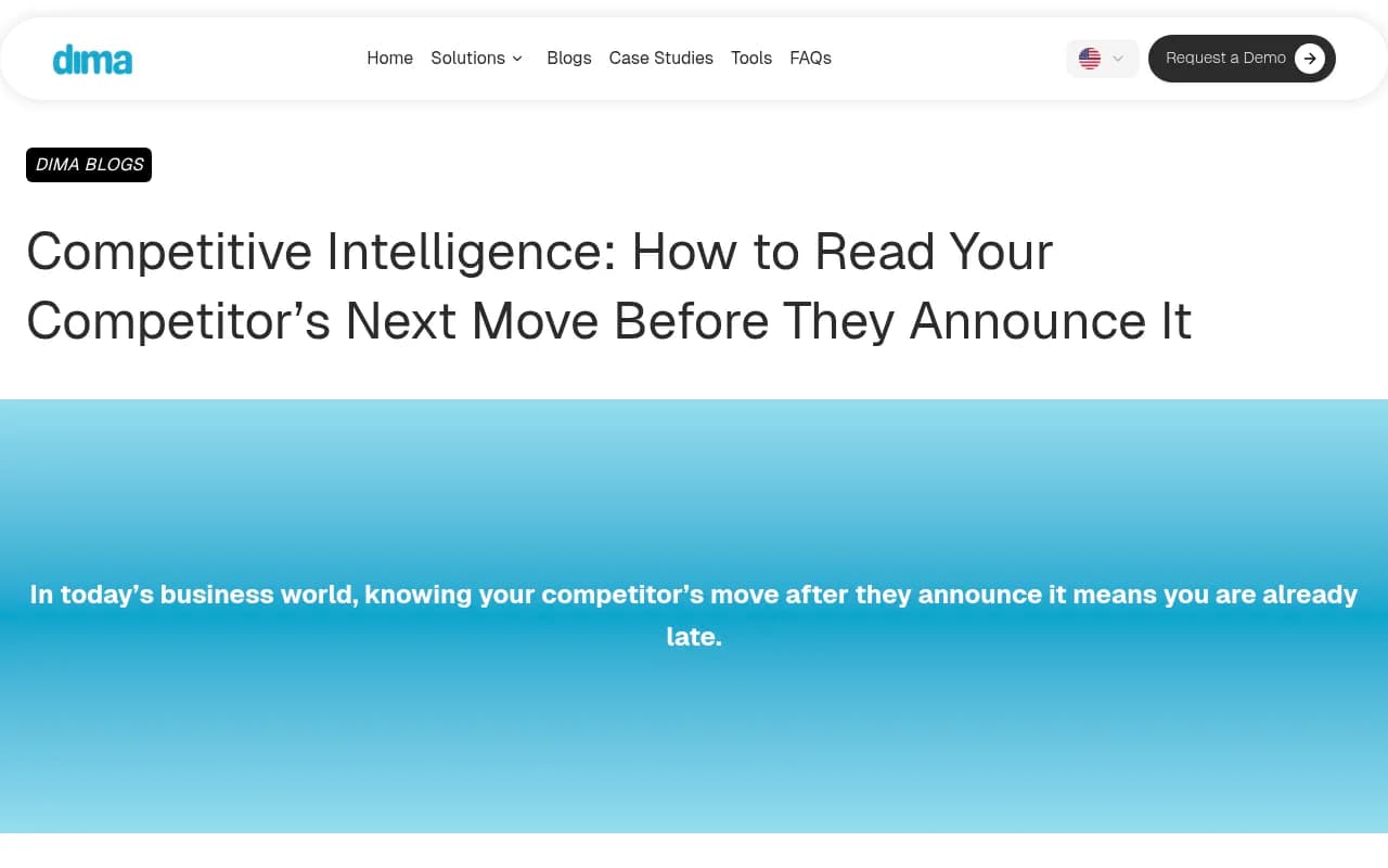 Competitive intelligence framework showing how to identify early signals through comments, replies, and behavioral patterns