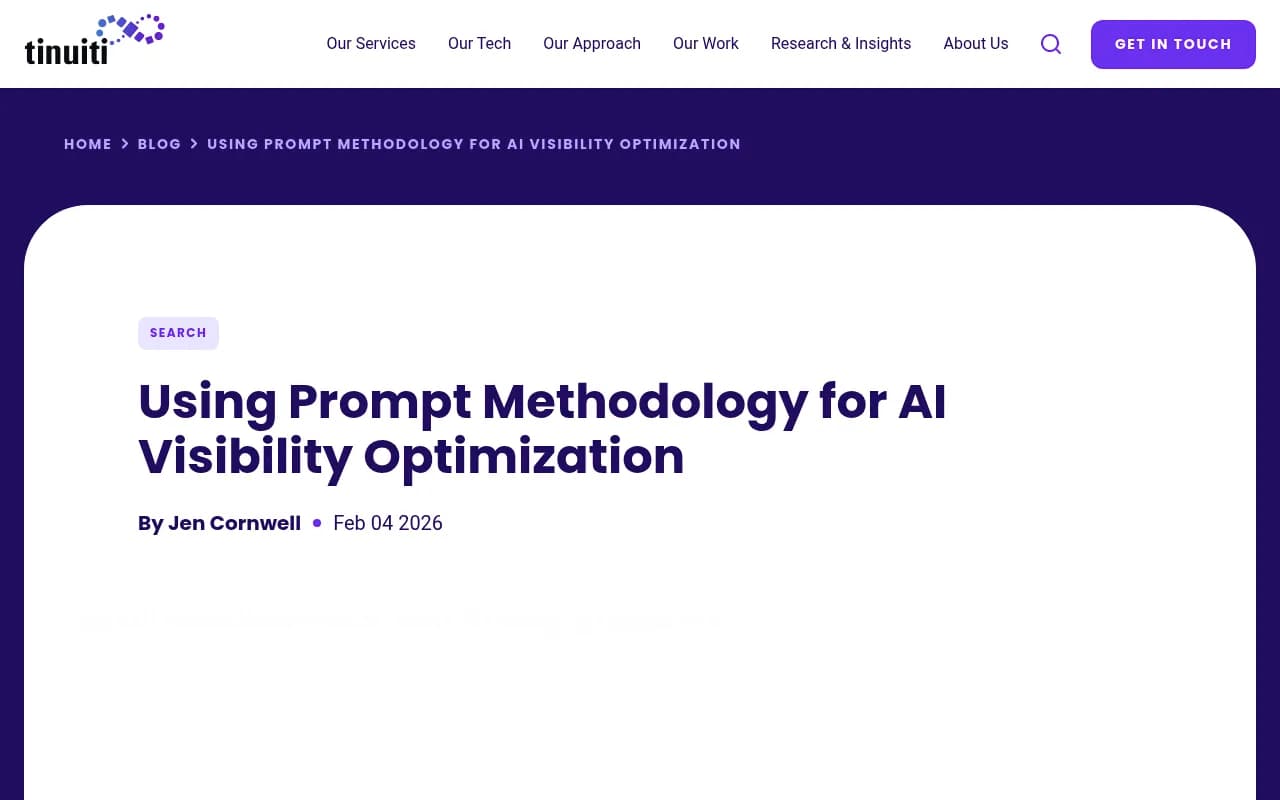 Prompt methodology visualization