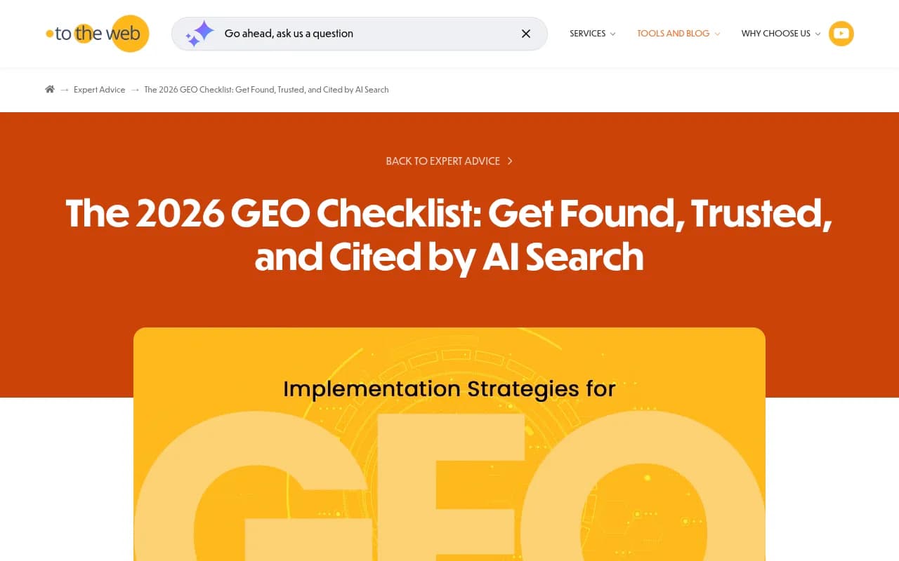 GEO content optimization checklist showing how AI engines evaluate content structure, summaries, and schema for citation readiness