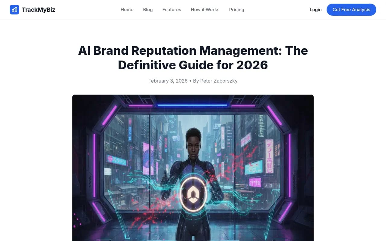 AI brand reputation management guide showing how LLMs form brand perceptions