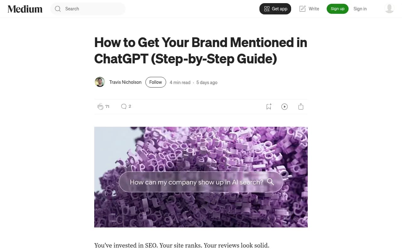 How to Get Your Brand Mentioned in ChatGPT - Step by Step Guide