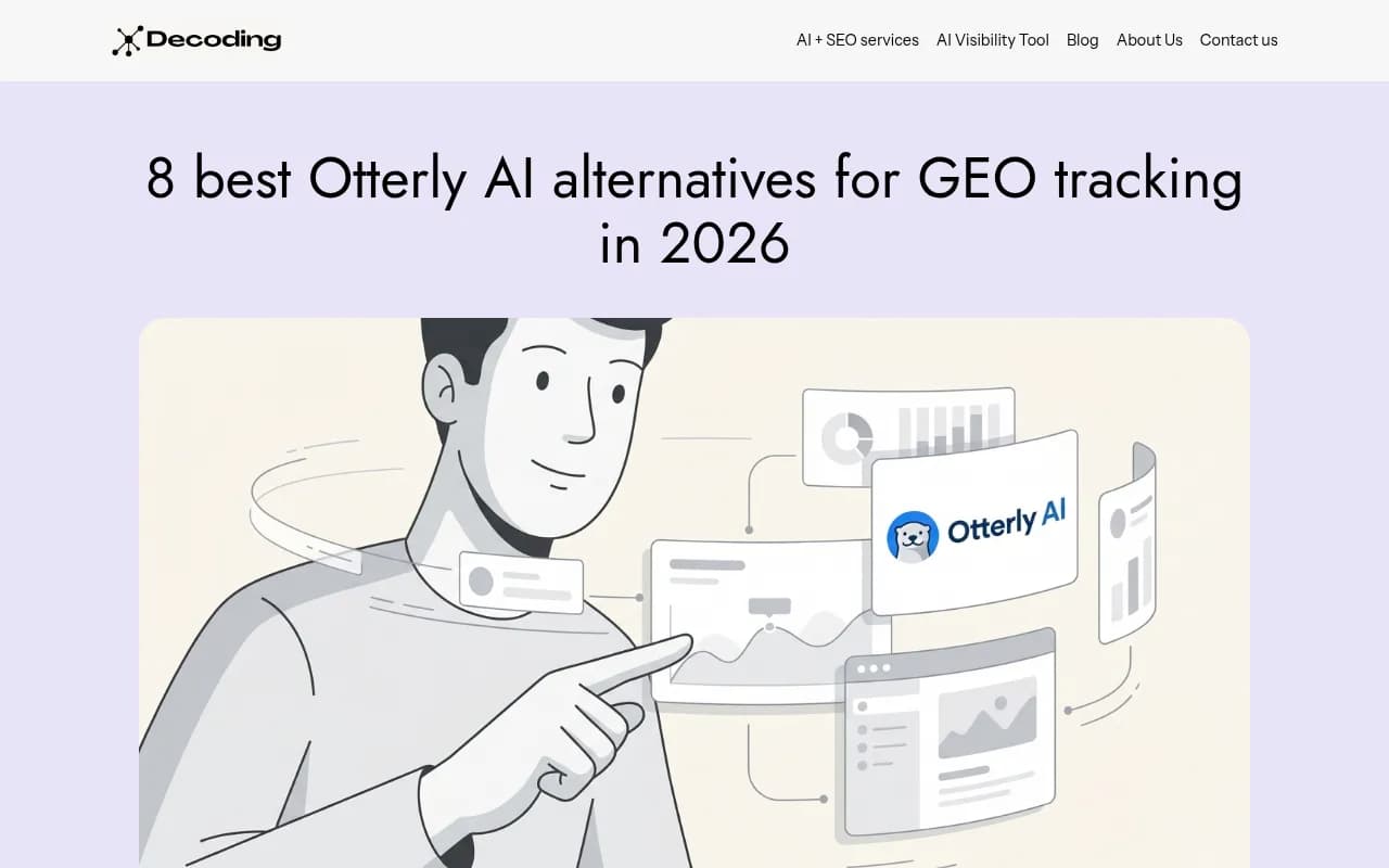 Comparison of Otterly.AI alternatives for GEO tracking in 2026