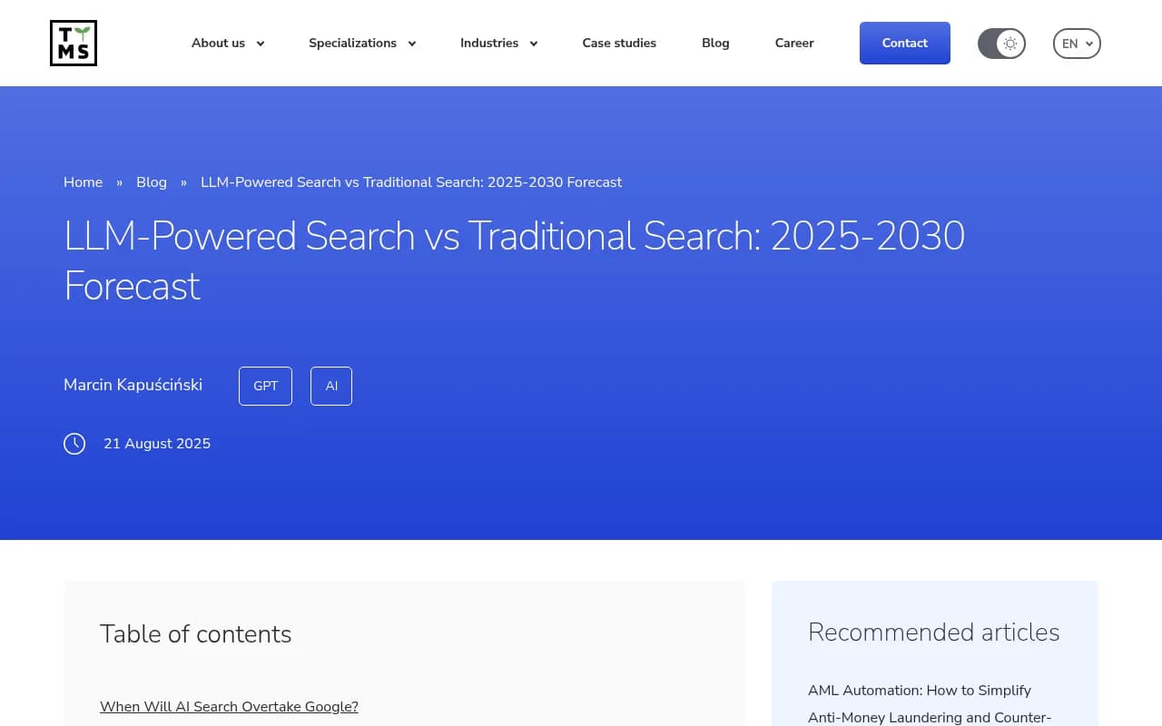 AI Search Traffic Forecast