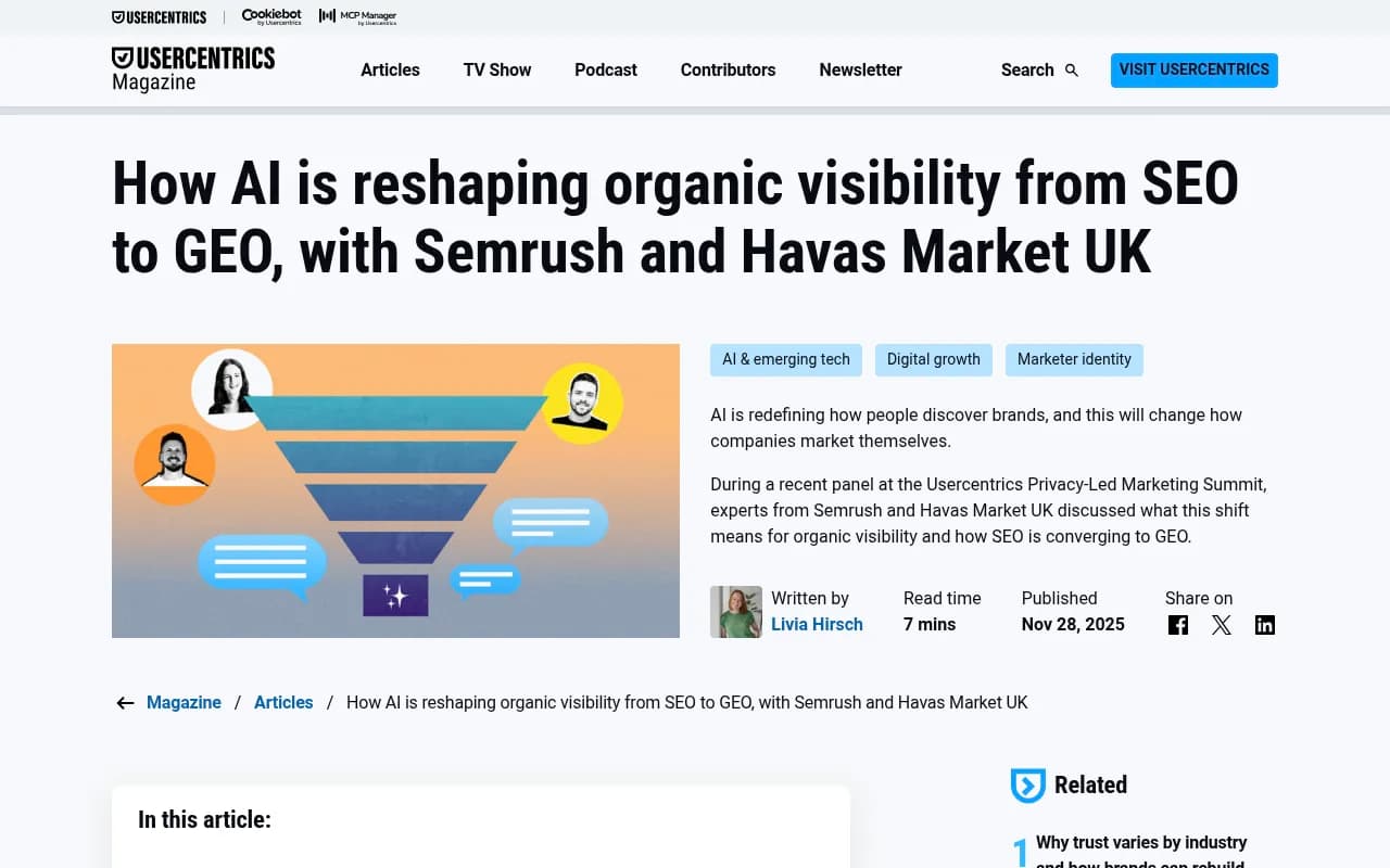 AI Overview example showing summarized response with sources