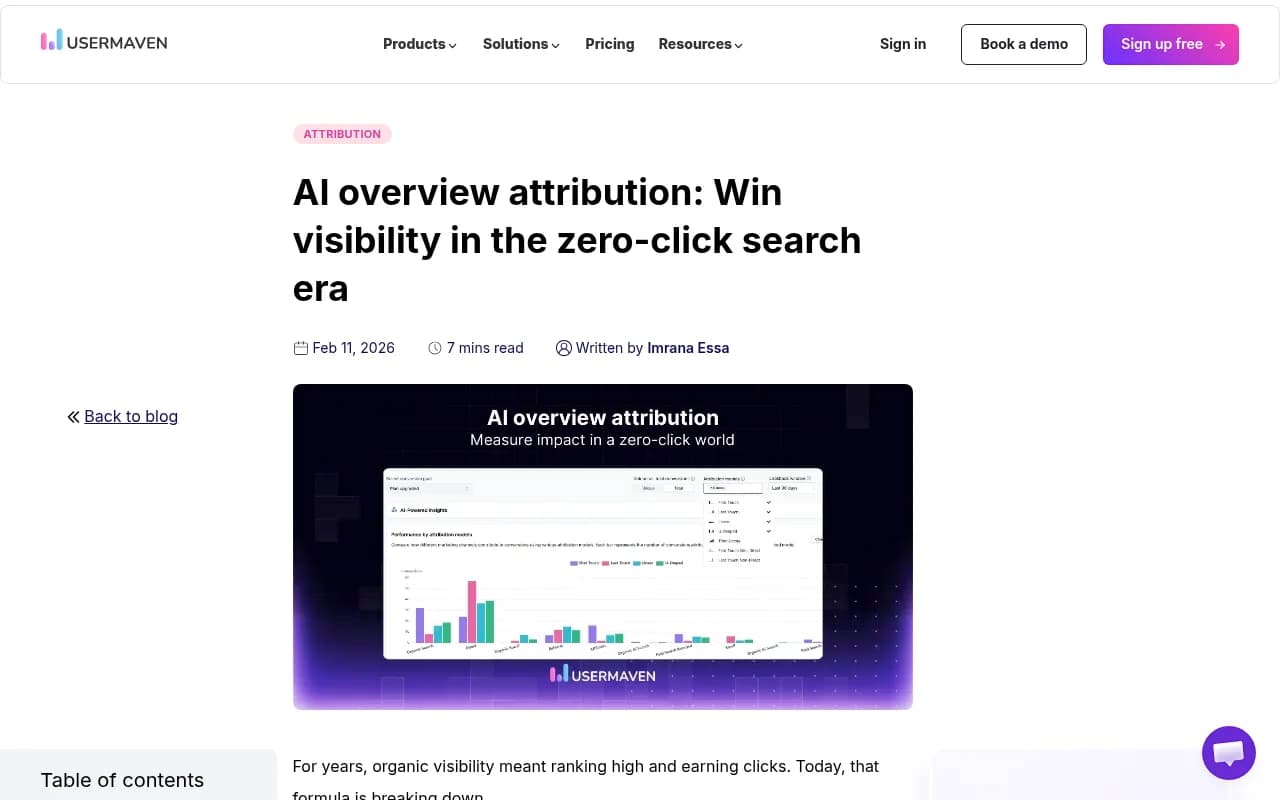 AI search attribution tracking